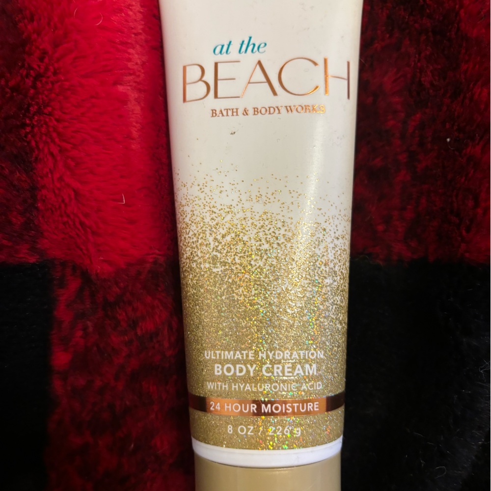 At the beach body lotion from bath and body works